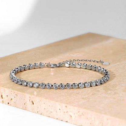 [CharmAries]Dazzling Sparkling Round Cut Daily Bracelet