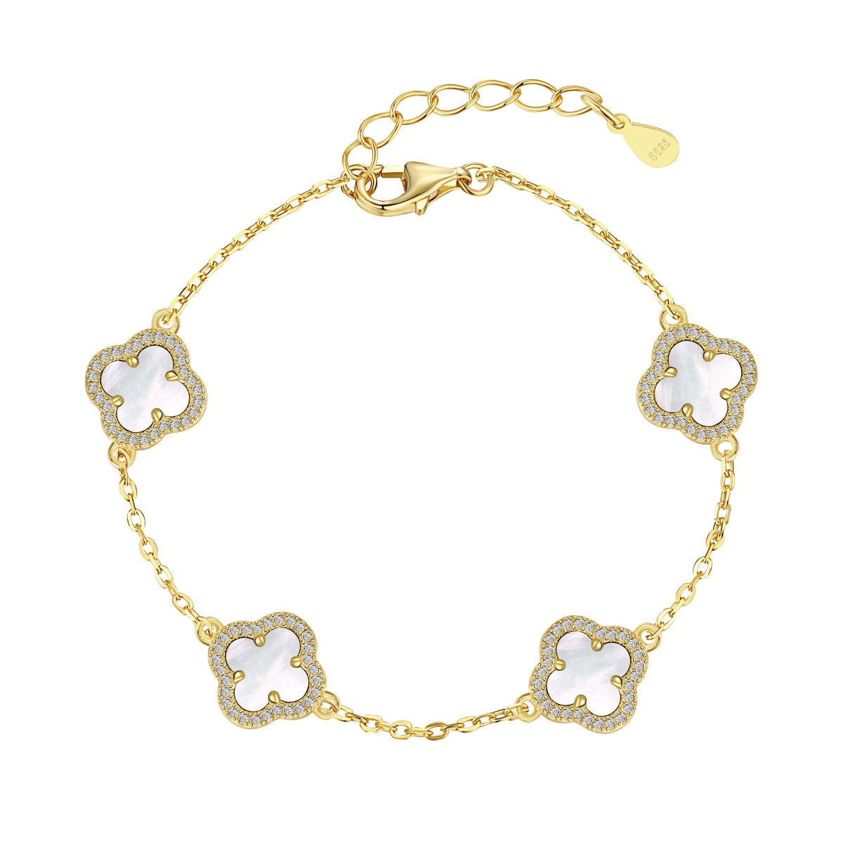 [CharmAries]Four-Leaf Clover Exquisite Bracelet