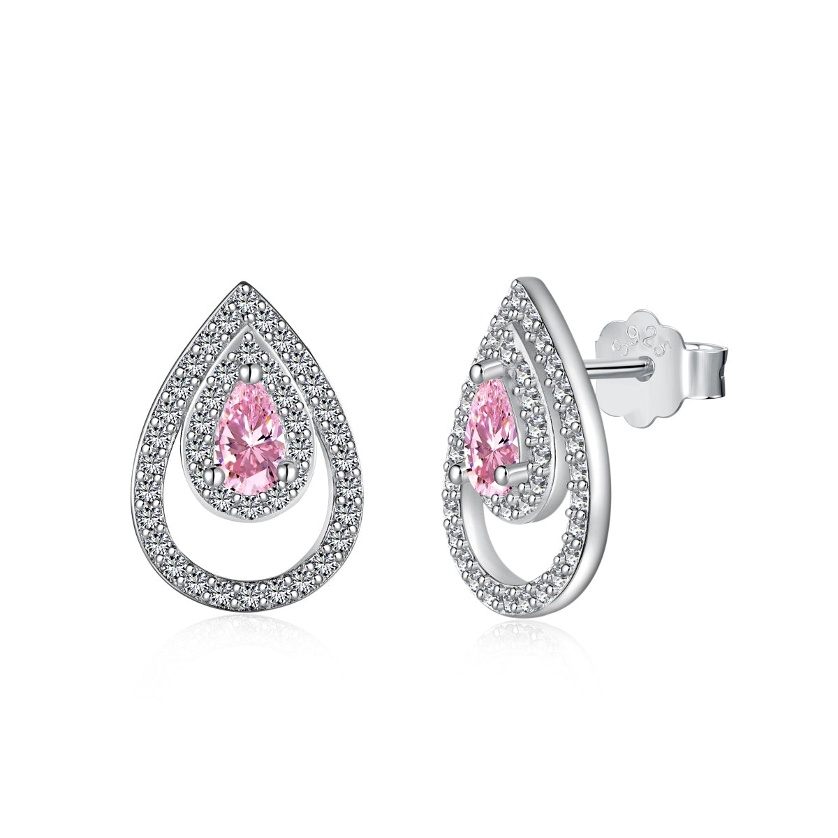 [CharmAries]Sparkling Delicate Water Drop Shape Daily Earrings