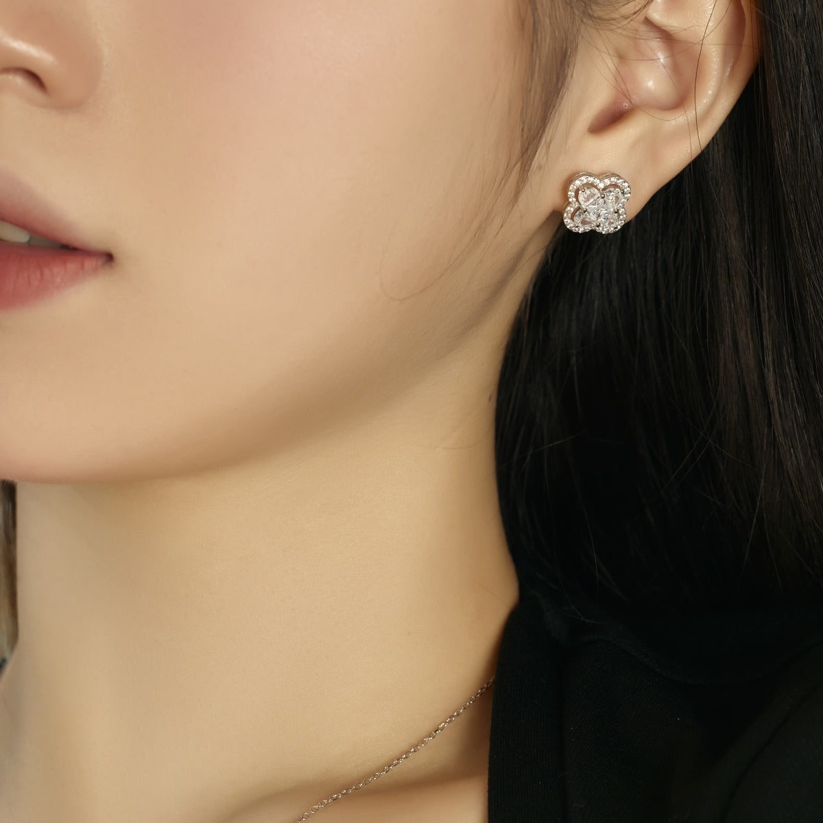 [CharmAries]Lucky Four-Leaf Clover Exquisite Earrings