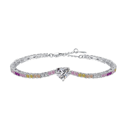 [CharmAries]Delicate Romantic Heart Shape Lover Bracelet