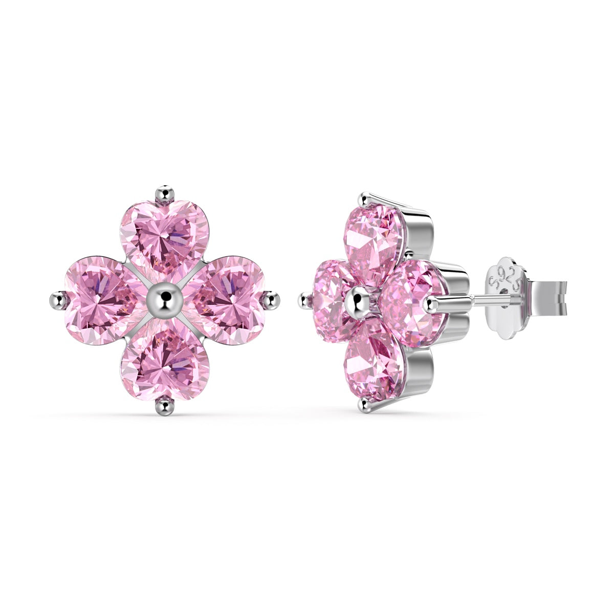 [CharmAries]Four-Leaf Clover Ball Earrings