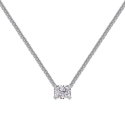 [CharmAries]4.0 Carat Elegant Radiant Cut Necklace