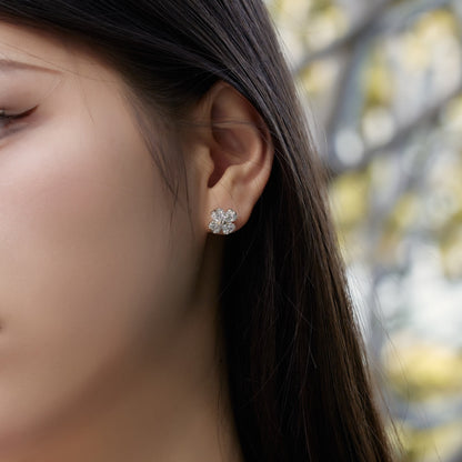 [CharmAries]Four-Leaf Clover Ball Earrings