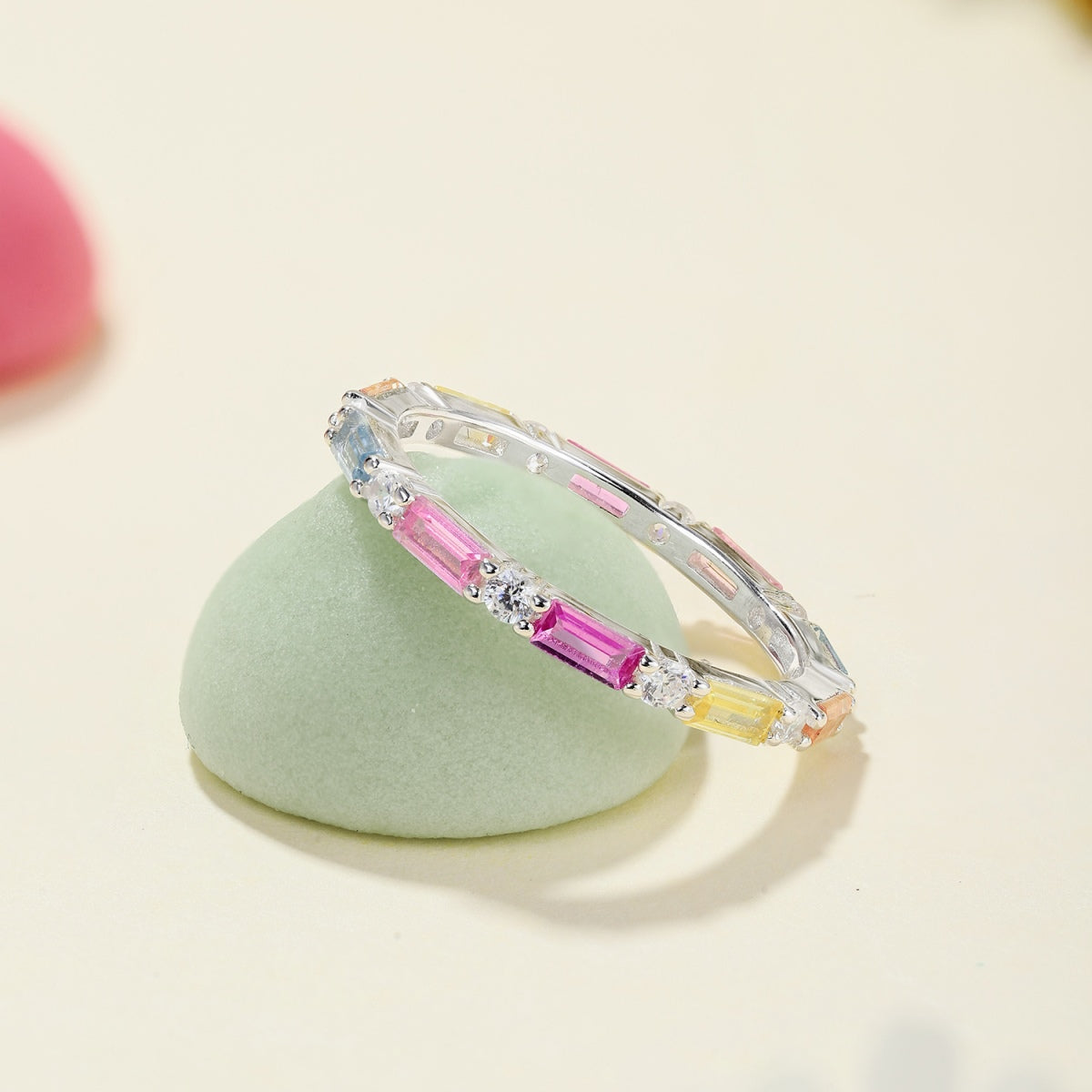 [CharmAries]Lively In Shades Elegant Radiant Cut Daily Ring