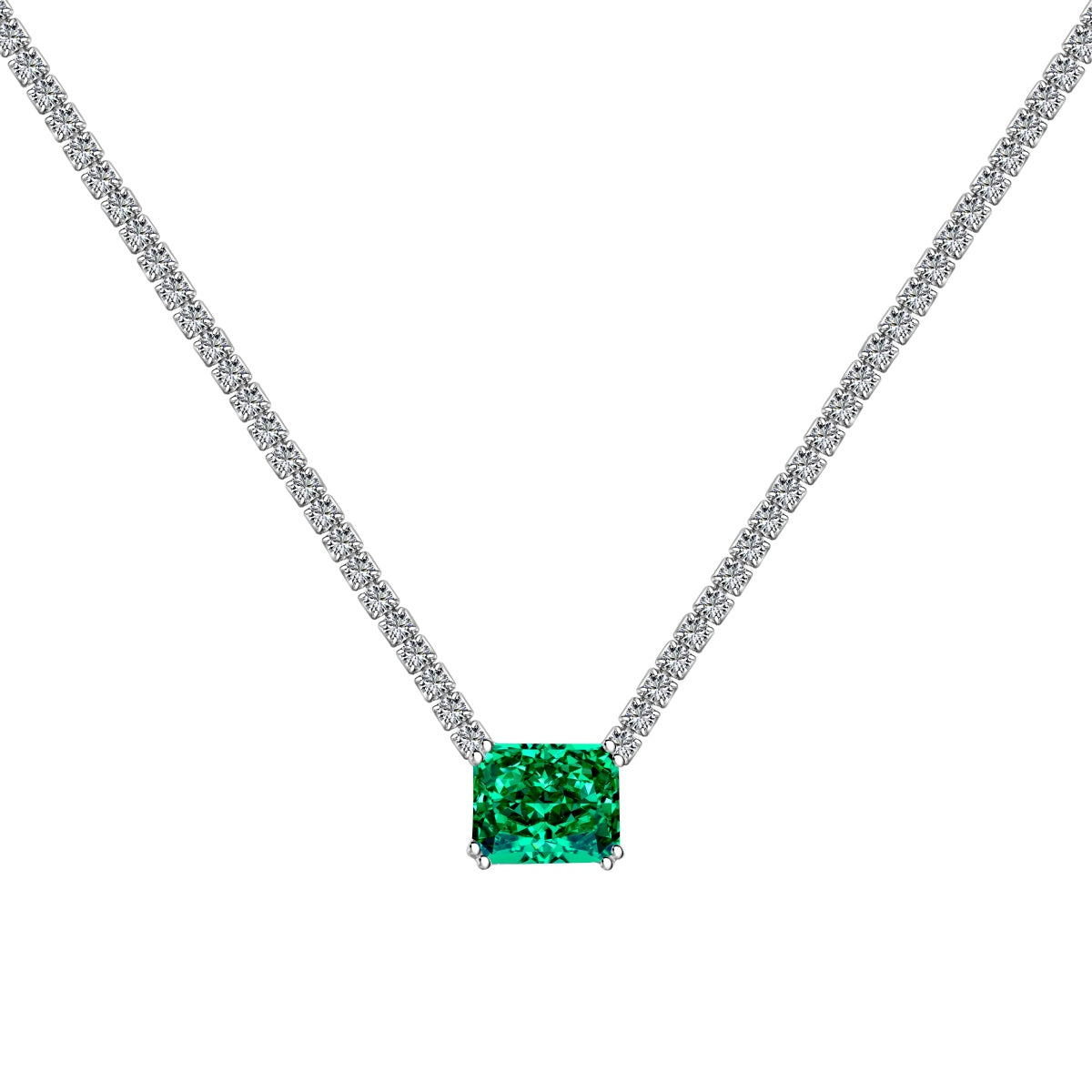 [CharmAries]4.0 Carat Elegant Radiant Cut Necklace