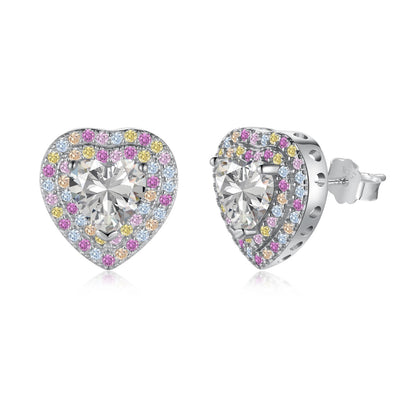 [CharmAries]Dazzling Heart Shape Lover Earrings