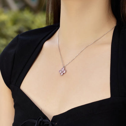 [CharmAries]Four-Leaf Clover And Eight-Pointed Star Necklace