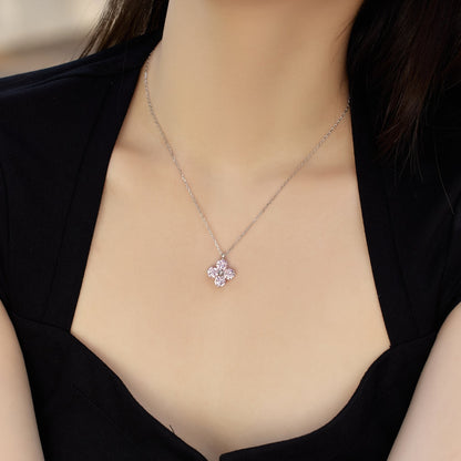 [CharmAries]Four-Leaf Clover And Eight-Pointed Star Necklace