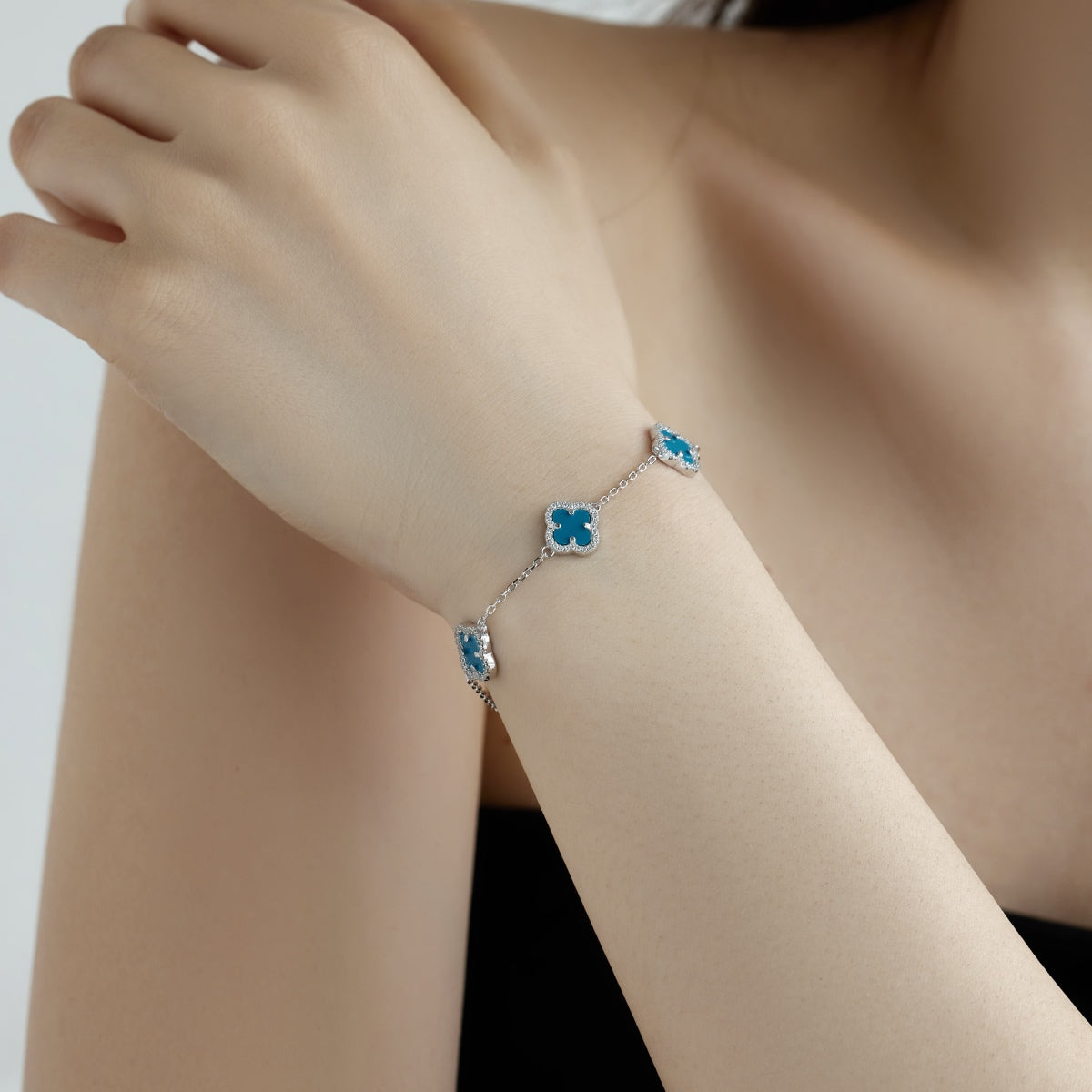 [CharmAries]Four-Leaf Clover Exquisite Bracelet