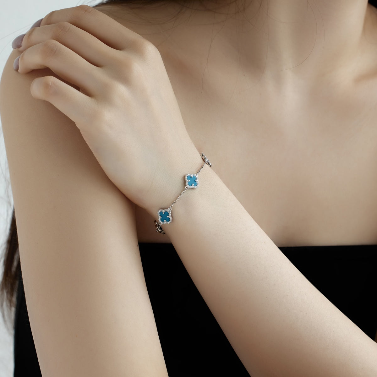 [CharmAries]Four-Leaf Clover Exquisite Bracelet