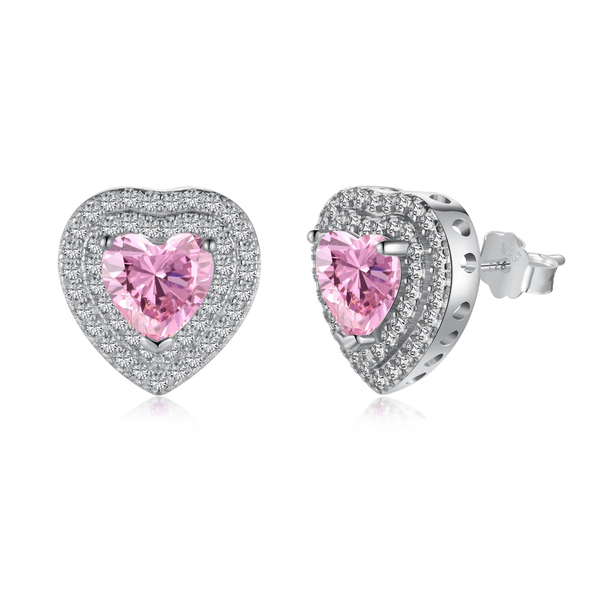 [CharmAries]Dazzling Heart Shape Lover Earrings