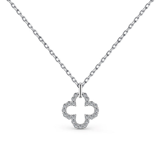 [CharmAries]Four-Leaf Clover Hollow Design Exquisite Necklace