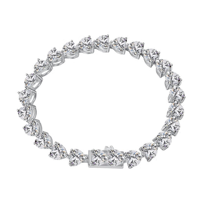 [CharmAries]0.75 Carat Elegant Romantic Heart Shape Lover Bracelet