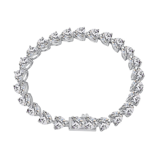 [CharmAries]0.75 Carat Elegant Romantic Heart Shape Lover Bracelet