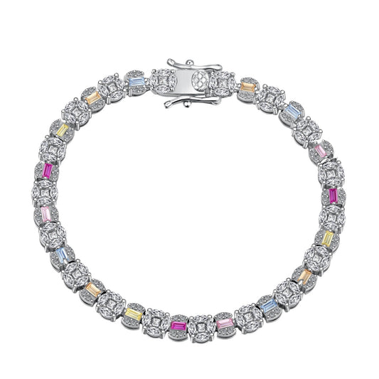 [CharmAries]Dazzling Radiant Multi Cut Daily Bracelet