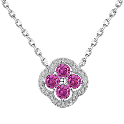 [CharmAries]Exquisite Necklace With Four-Leaf Clover Flower Design