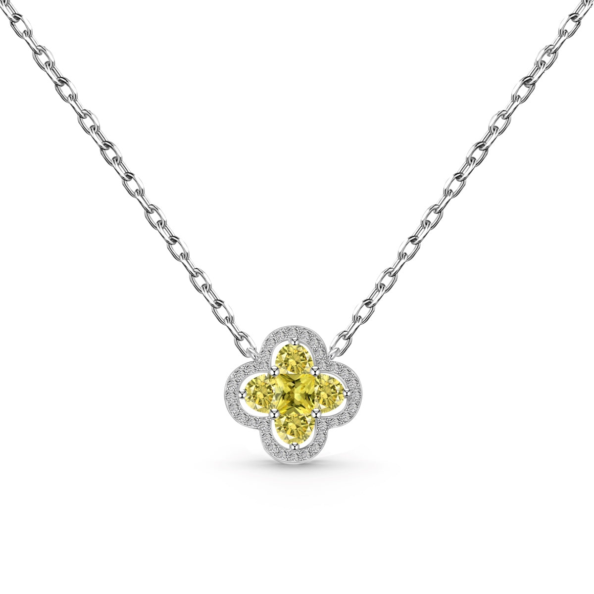 [CharmAries]Spliced Lucky Four-Leaf Clover Versatile Necklace