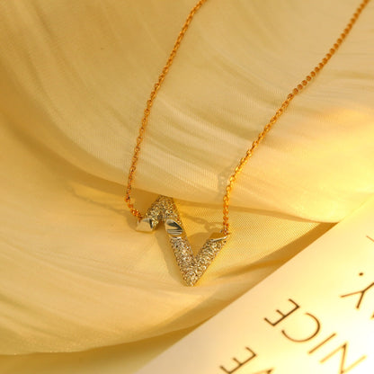 [CharmAries]VOLT SILVER DIAMOND PEDANT NECKLACE