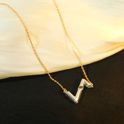 [CharmAries]VOLT SILVER DIAMOND PEDANT NECKLACE