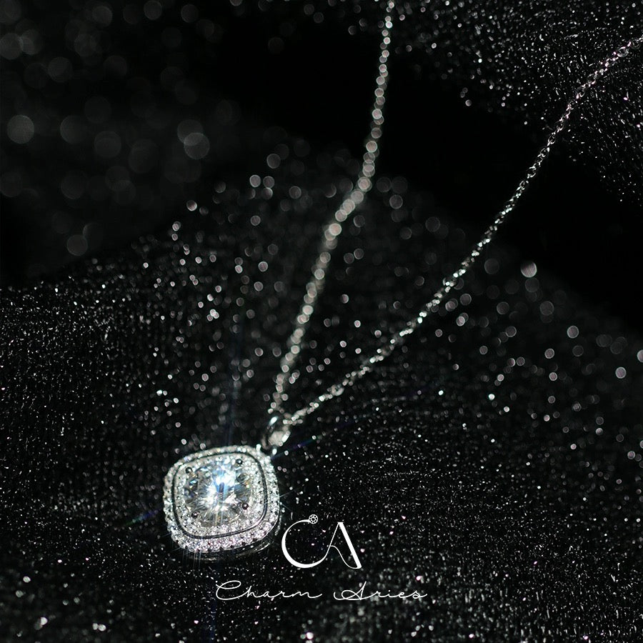 SUGAR CUBES S925 FULL DIAMOND NECKLAC