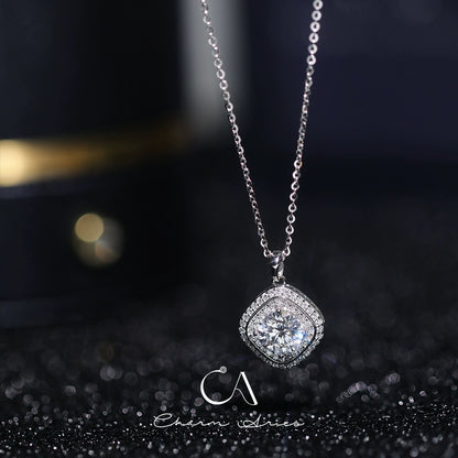 SUGAR CUBES S925 FULL DIAMOND NECKLAC