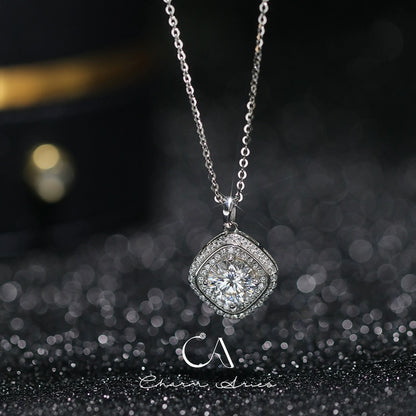 SUGAR CUBES S925 FULL DIAMOND NECKLAC