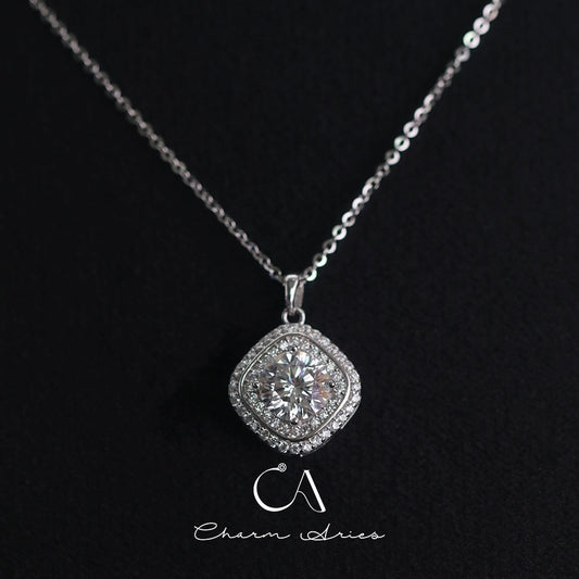 SUGAR CUBES S925 FULL DIAMOND NECKLAC