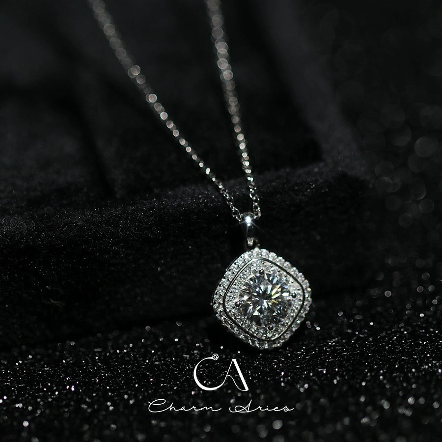 SUGAR CUBES S925 FULL DIAMOND NECKLAC