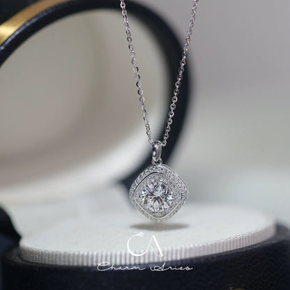 SUGAR CUBES S925 FULL DIAMOND NECKLAC