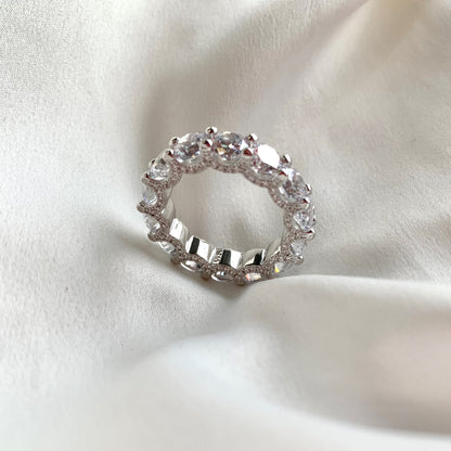 [CharmAries]Gorgeous Round Cut Tennis Ring