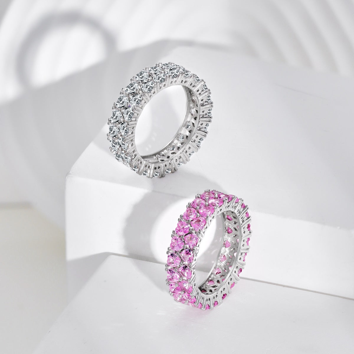 [CharmAries]Sparkling Full Heart Ring