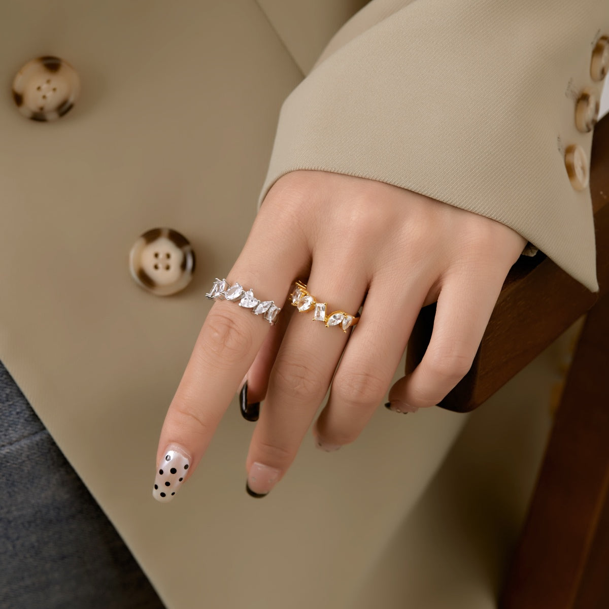 [CharmAries]Delicate Multi Cut Ring