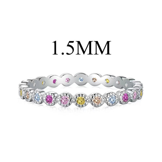 [CharmAries]Radiant Sparkling Round Cut Daily Ring