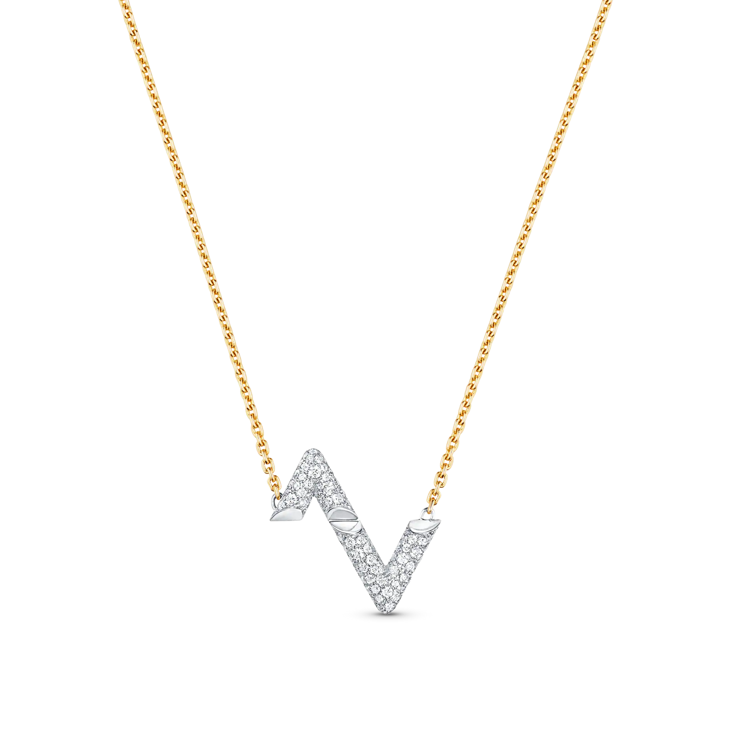 [CharmAries]VOLT SILVER DIAMOND PEDANT NECKLACE