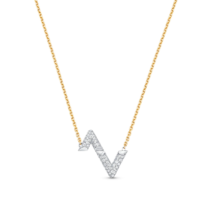 [CharmAries]VOLT SILVER DIAMOND PEDANT NECKLACE